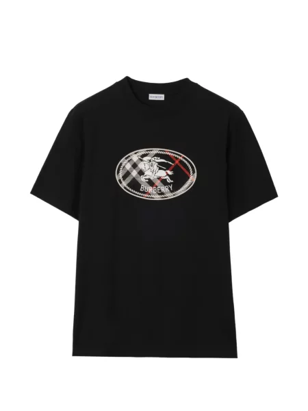 Tricou Burberry în carouri negru