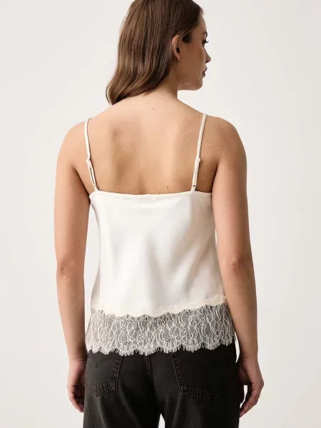 Levi's bluzka na ramiączkach LYNN CAMI beżowa