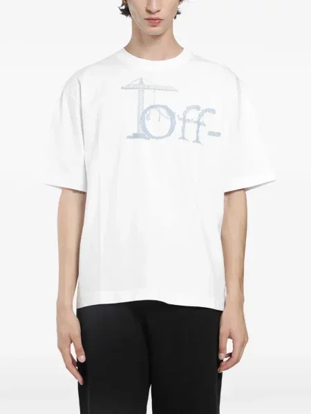 Scurt tricou Off-white alb
