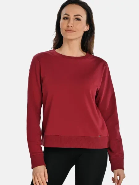 Bluza z okrągłym dekoltem Teyli Ellis czerwona