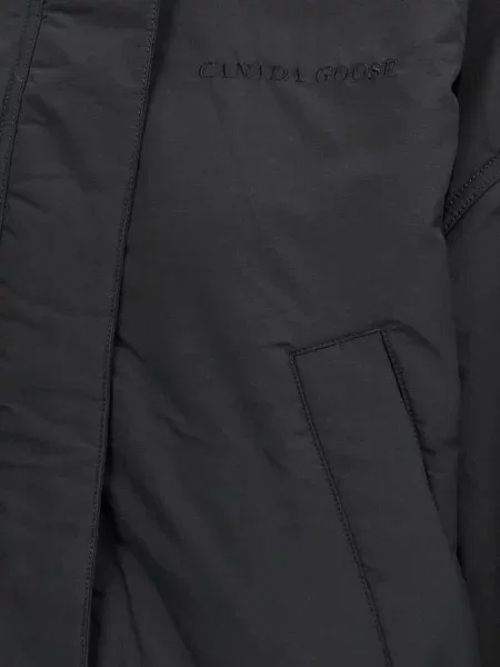 Geacă cu puf Canada Goose cu glugă negru