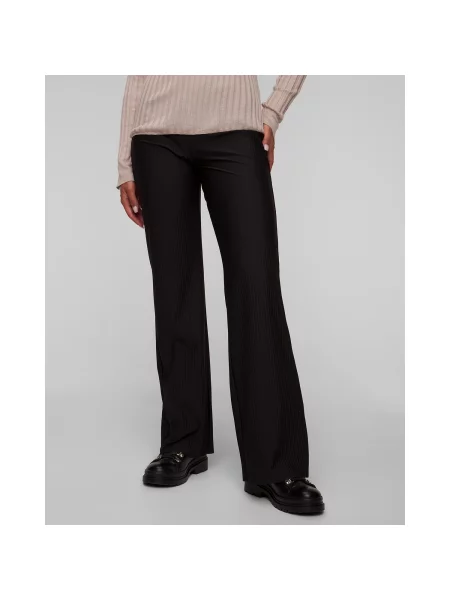 Sportalm spodnie szerokie high waist czarny