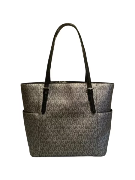 Geantă shopper Michael Kors din canvas cu autograf