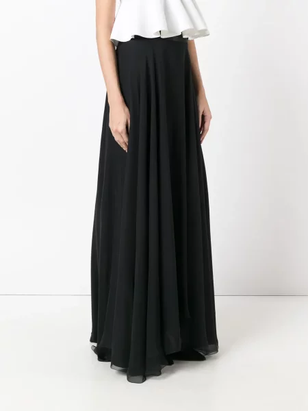 Fustă Lanvin drapată negru