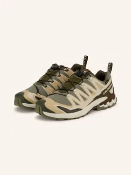 Salomon Běžecké Trailové Boty Xa Pro 3d v9 Gtx / khaki / světle zelená béžová