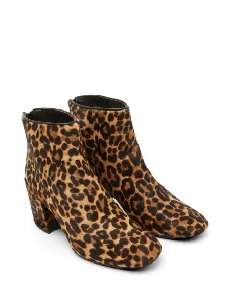 Botine Stuart Weitzman cu imagine cu model leopard maro