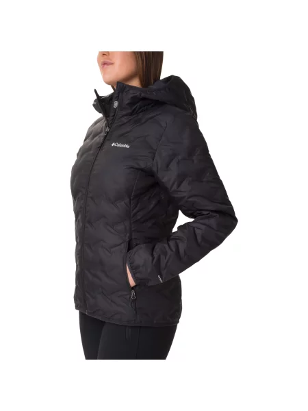 Dámska páperová bunda Columbia Delta Ridge II Down Hooded black čierna
