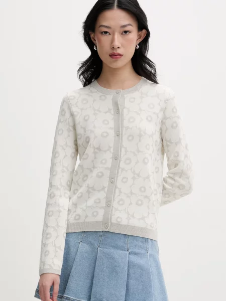 Marimekko kardigan z dodatkiem wełny szary