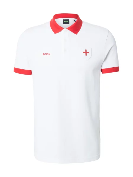 BOSS Tricou portocaliu alb