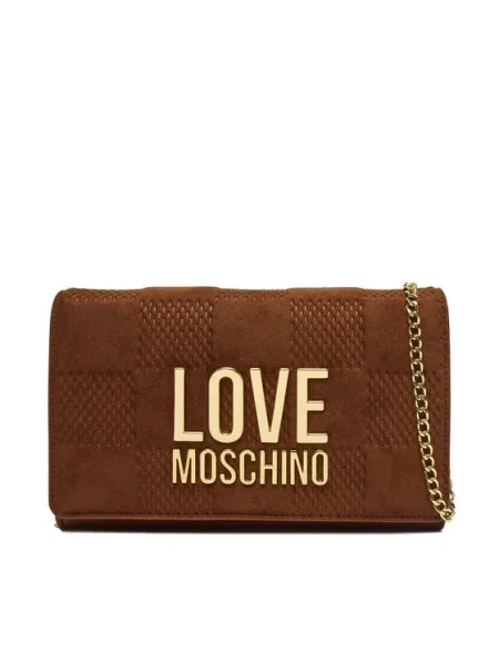 LOVE MOSCHINO Дамска чанта Червен кафяво