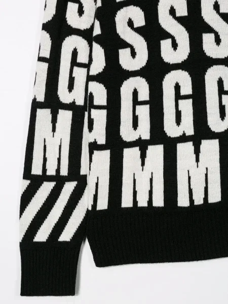 Sweter dziecięcy Msgm czarny