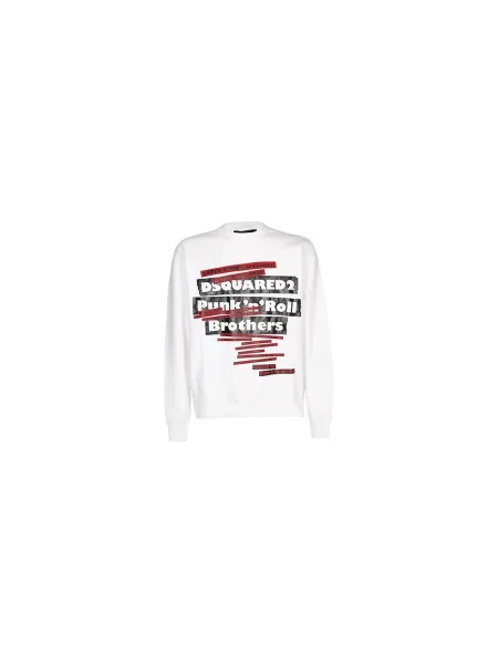 Bluza Dsquared2 z nadrukiem biała