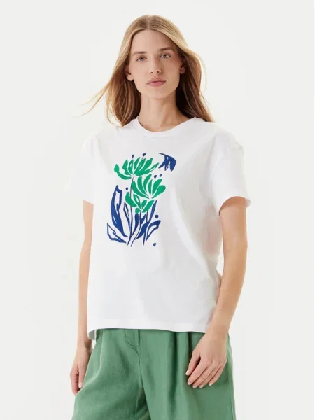 Тениска United Colors of Benetton дамска бяло