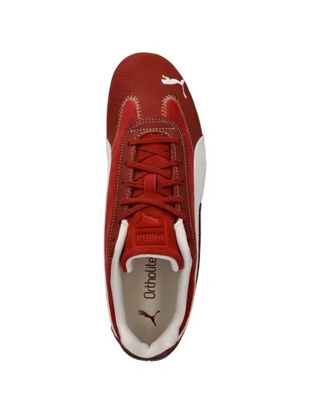 Sneakerși Puma Suede din piele de căprioară roșu