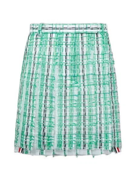 Fusta plisata Thom Browne plisată verde