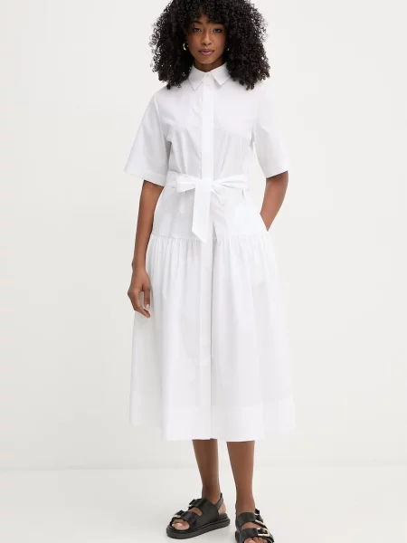 Karl Lagerfeld sukienka koszulowa biała