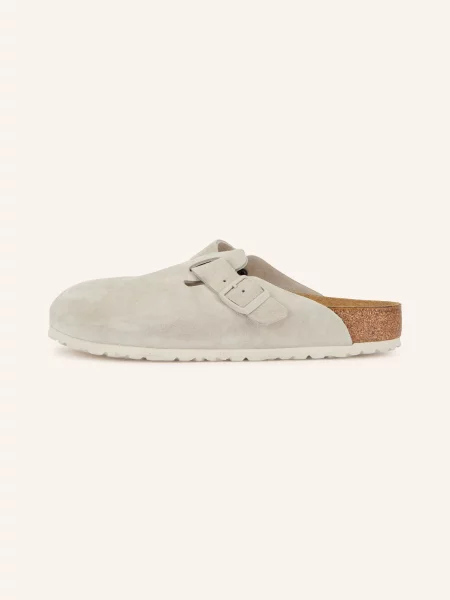 Birkenstock Klapki Boston grau beżowe