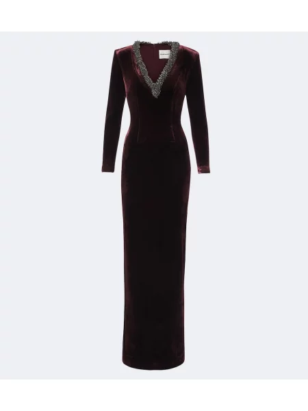 Rochie Roland Mouret de catifea violet