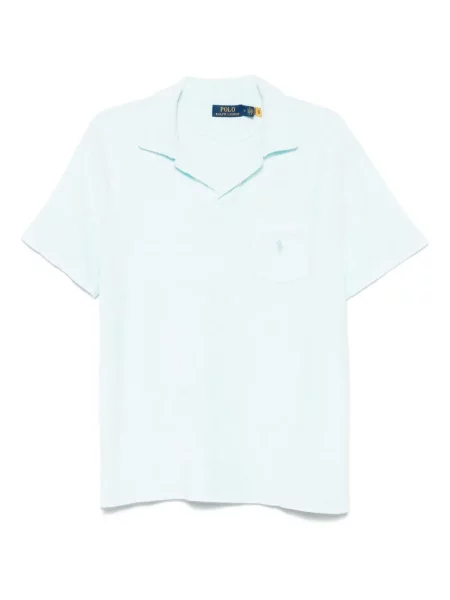 Tricou Polo Ralph Lauren din material terry albastru