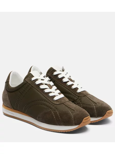 Велурени маратонки Toteme зелено