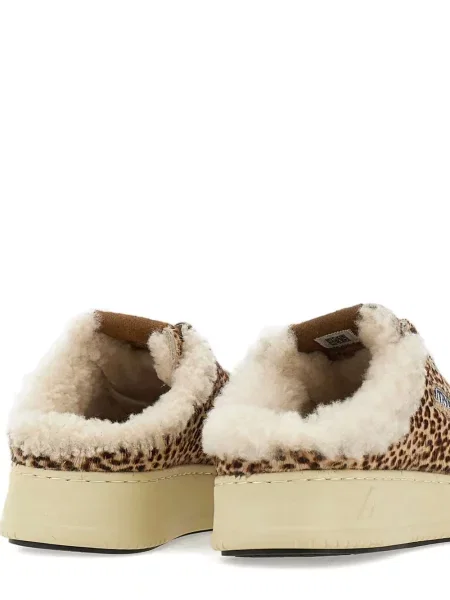 Sneakerși Autry cu imagine cu imprimeu animal print maro