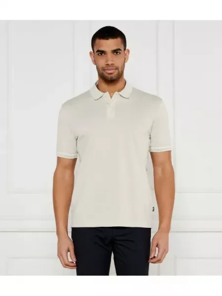 BOSS BLACK Polo C-Parlay | mercerizat negru