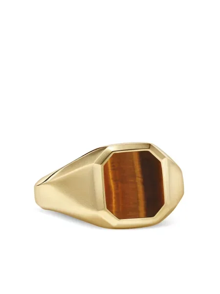 Inel David Yurman cu dungi de tigru galben