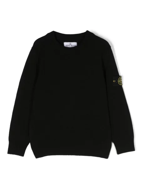 Sweter dziecięcy Stone Island czarny
