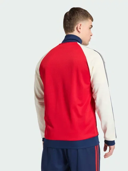 Переработанный свитер Adidas красный