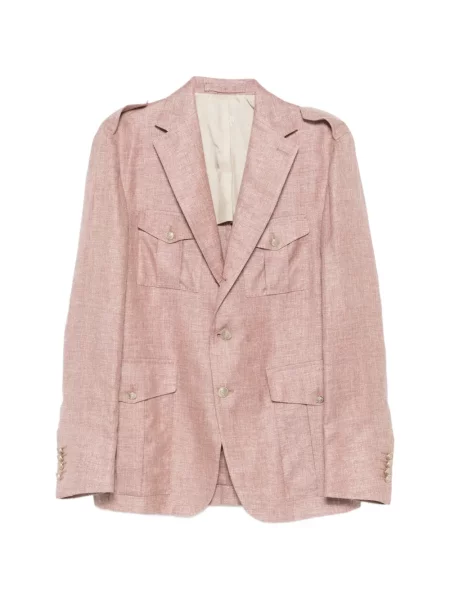 Sacou Eleventy cu buzunare cu nasturi roz