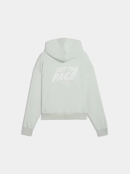Худи Puma для бега зеленое