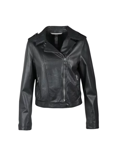 Kurtka skórzana The Jackie Leathers czarna