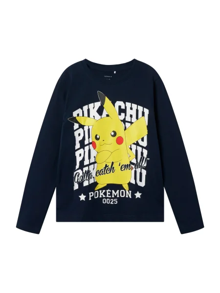 NAME IT Majica NKMAst Pokemon tamno plava / žuta / crvena bijela