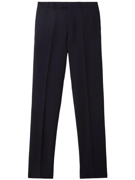 Kalhoty Burberry s vylisovaným záhybem modré