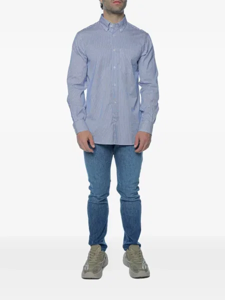 Ριγέ πουκάμισο Emporio Armani μπλε