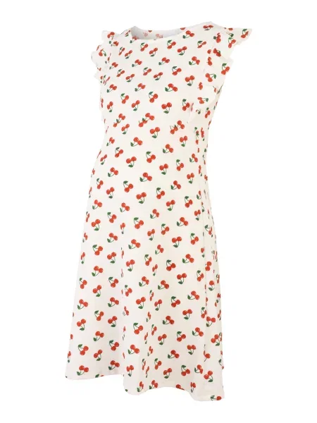 MAMALICIOUS Ljetna haljina MLEVELINE tamno zelena / trešnja crvena bijela