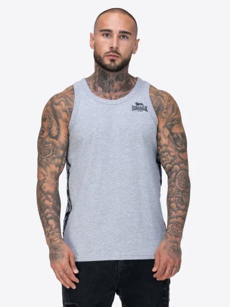 LONSDALE Tricou CLOUSTA gri negru