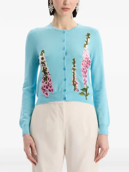 Cardigan Oscar De La Renta albastru