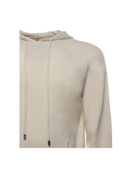 Bluza z kapturem Mc2 Saint Barth wełniana biała