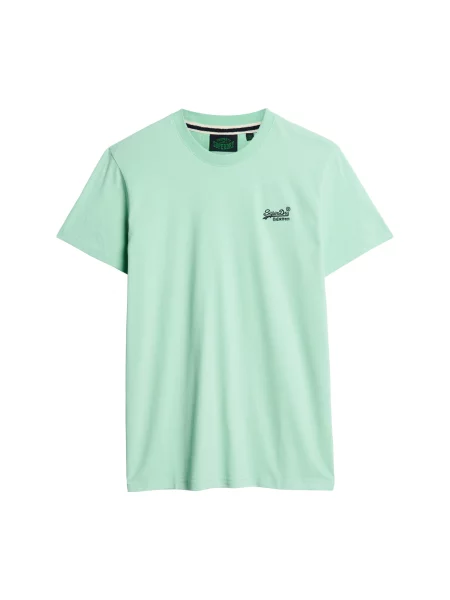 Superdry Tričko Essential mátová / tmavě zelená