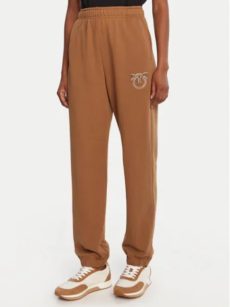 PINKO Spodnji del trenirke Plumcake rjava