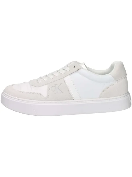 Sneakerși Calvin Klein din piele bej