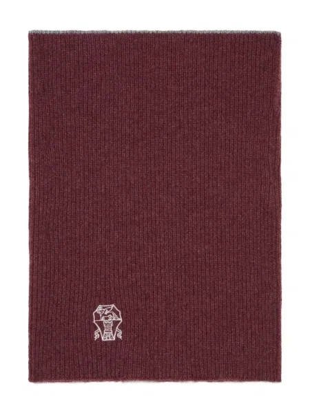 Fular Brunello Cucinelli cu broderie