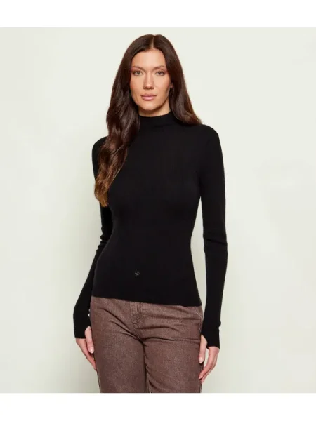 Pulover Marciano Guess cu guler înalt negru