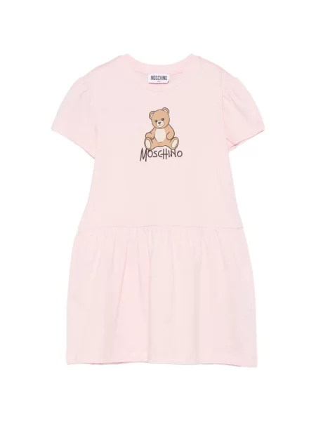 Sukienka dziecięca Moschino różowa