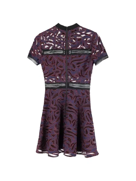 Rochie mini Self-portrait scurtă de costum violet