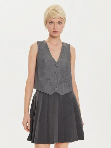 Desigual Vestă elegantă Bruselas gri