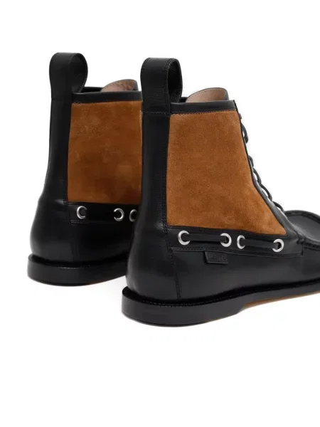 Botine Loewe cu șireturi din dantelă negru