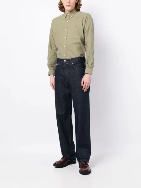 Siuvinėta polo marškinėliai Polo Ralph Lauren žalia