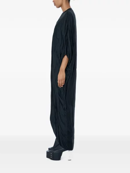 Rochie maxi Rick Owens cu decolteu în V negru